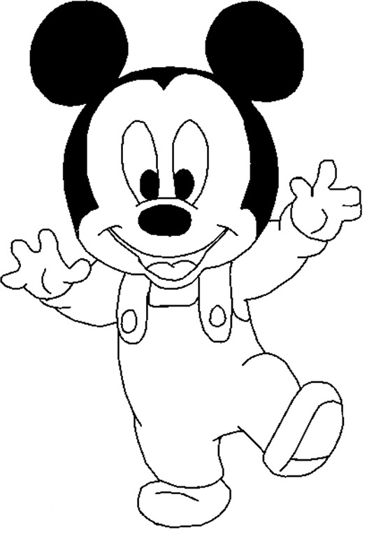 Mickey Mouse Para Colorear Dibujos Para Imprimir Y Pintar