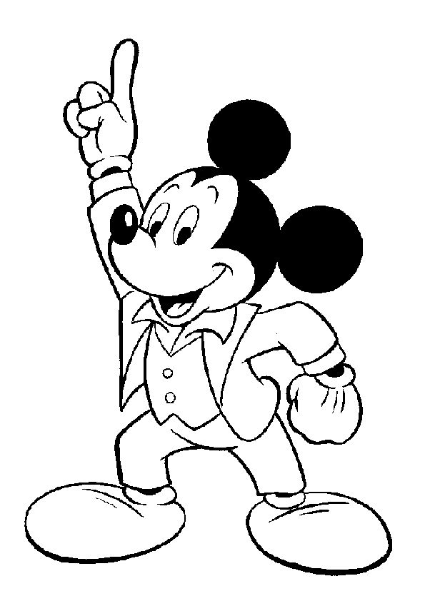 Mickey Mouse Para Colorear 𝐃𝐢𝐛𝐮𝐣𝐨𝐬 𝐩𝐚𝐫𝐚