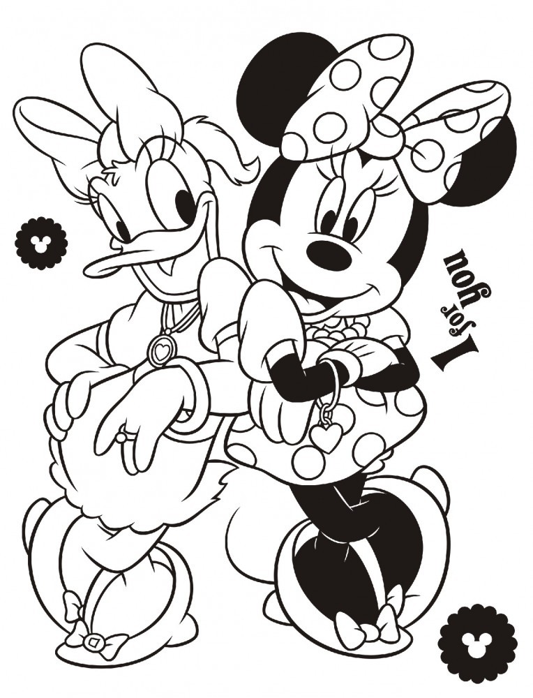 Minnie Mouse para colorear 🥇 ¡Dibujos para imprimir y pintar!