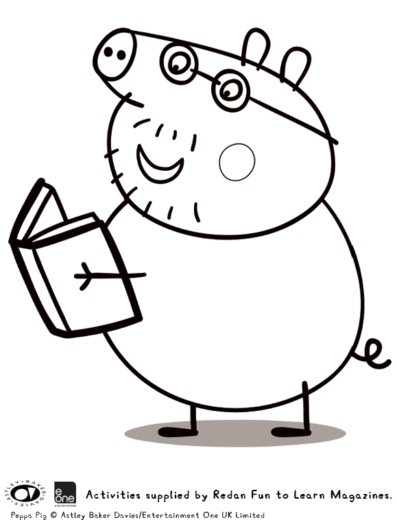 Peppa Pig para colorear 🥇 ¡Dibujos para imprimir y pintar!