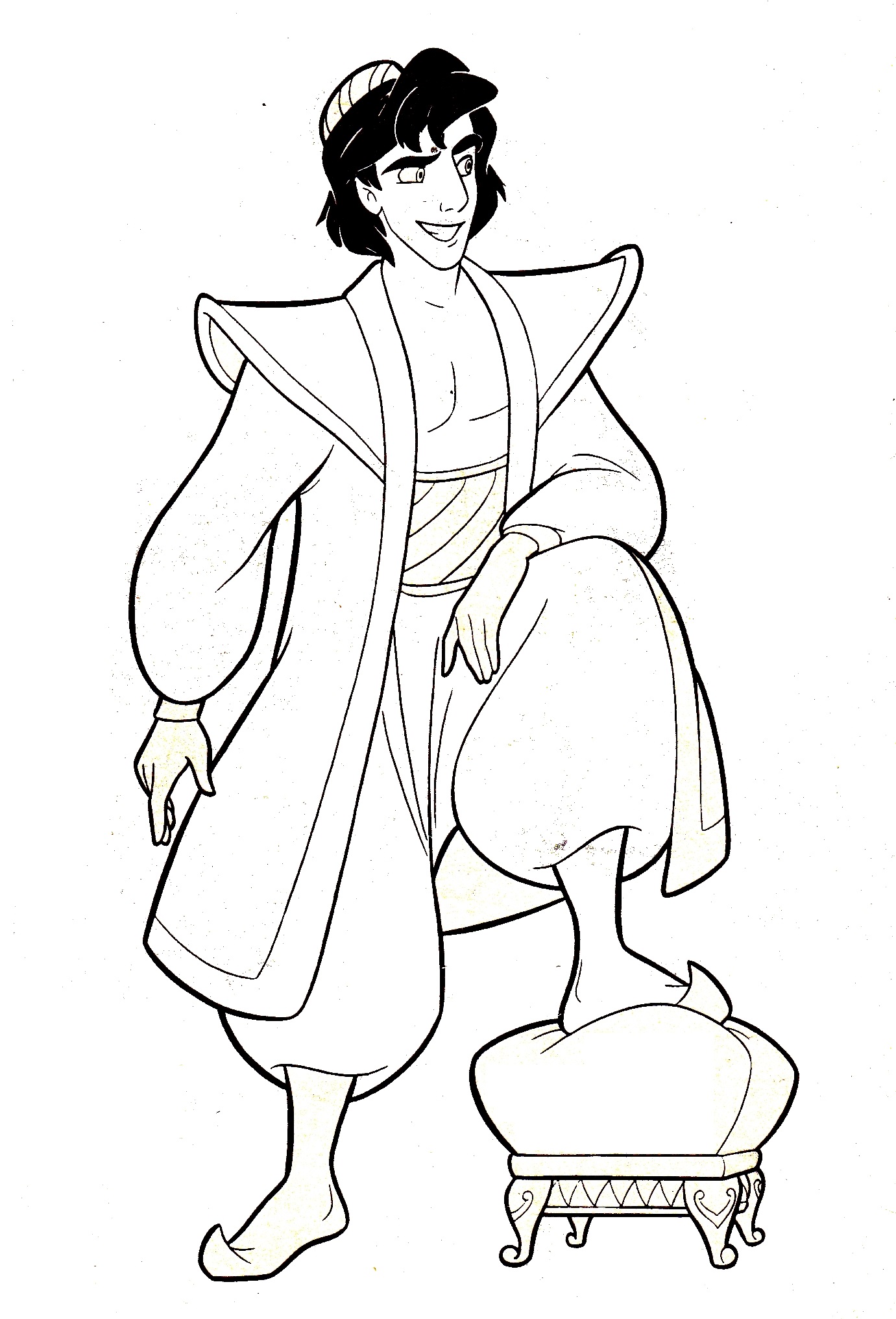 Dibujos para colorear e imprimir Aladdin