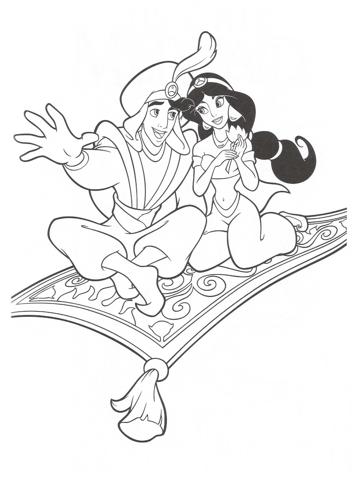 Dibujos para colorear e imprimir Aladdin