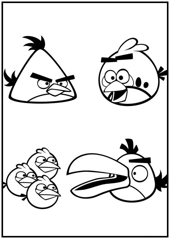 Dibujos para colorear e imprimir Angry Birds