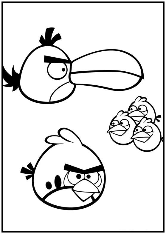 Dibujos para colorear e imprimir Angry Birds