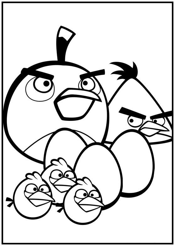 Dibujos para colorear e imprimir Angry Birds