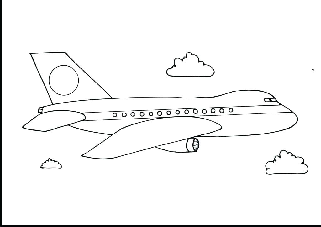 Dibujos para colorear e imprimir Aviones