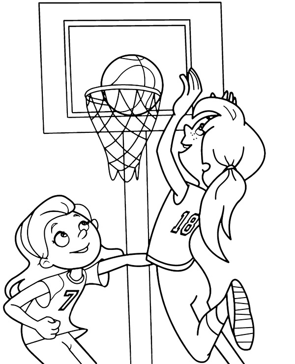 Dibujos para colorear e imprimir Baloncesto