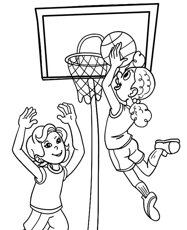 Dibujos para colorear e imprimir Baloncesto