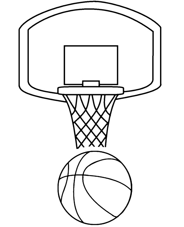 Dibujos para colorear e imprimir Baloncesto