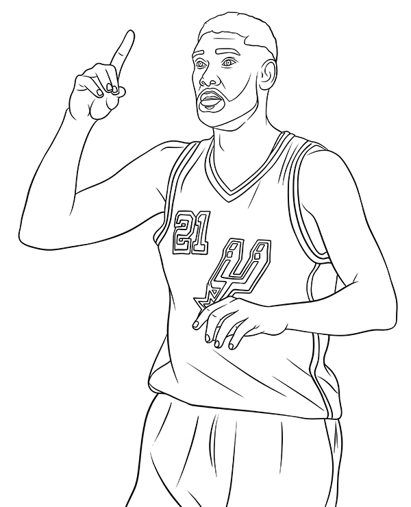 Dibujos para colorear e imprimir Baloncesto