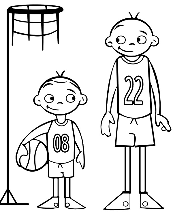 Dibujos para colorear e imprimir Baloncesto