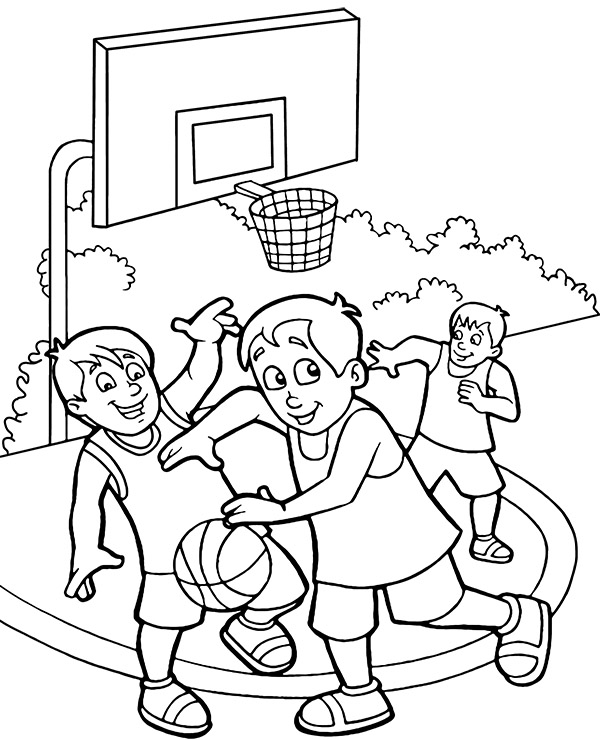 Dibujos para colorear e imprimir Baloncesto