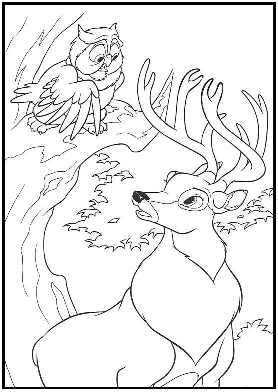 Dibujos para colorear e imprimir Bambi