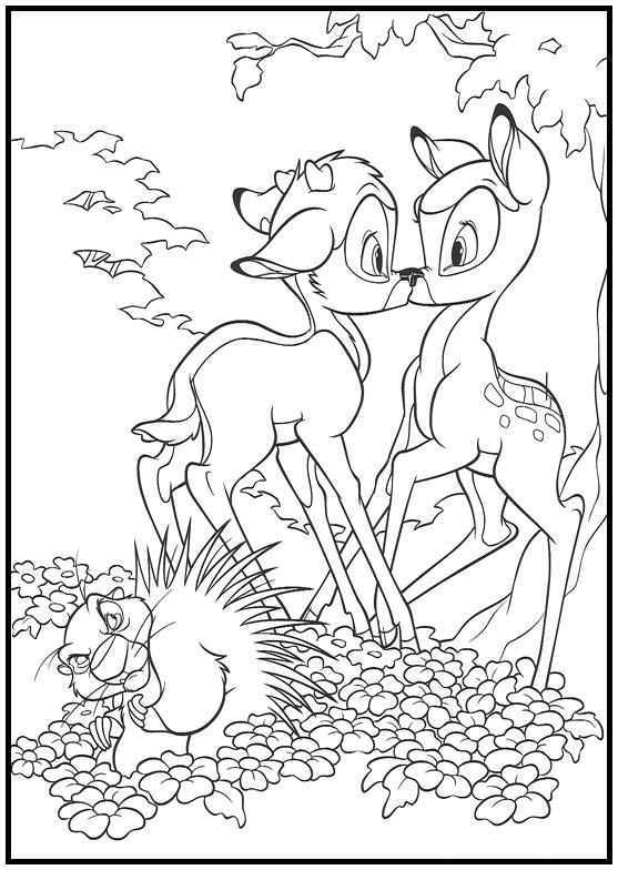 Dibujos para colorear e imprimir Bambi