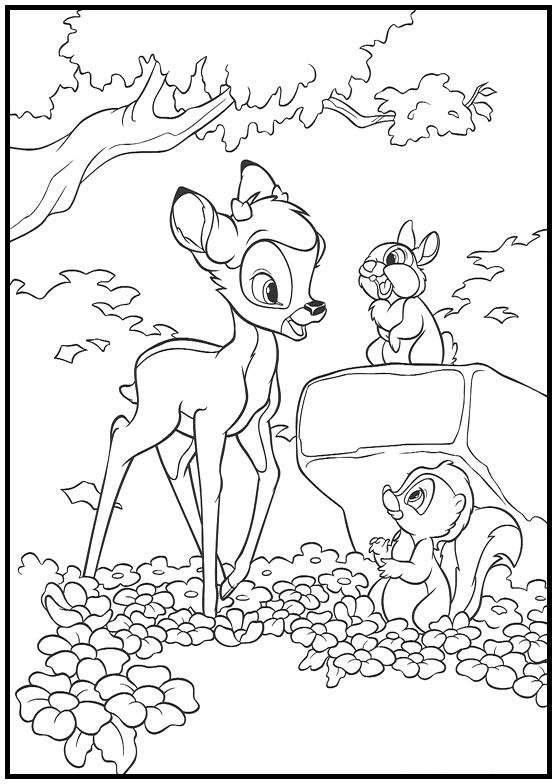 Dibujos para colorear e imprimir Bambi