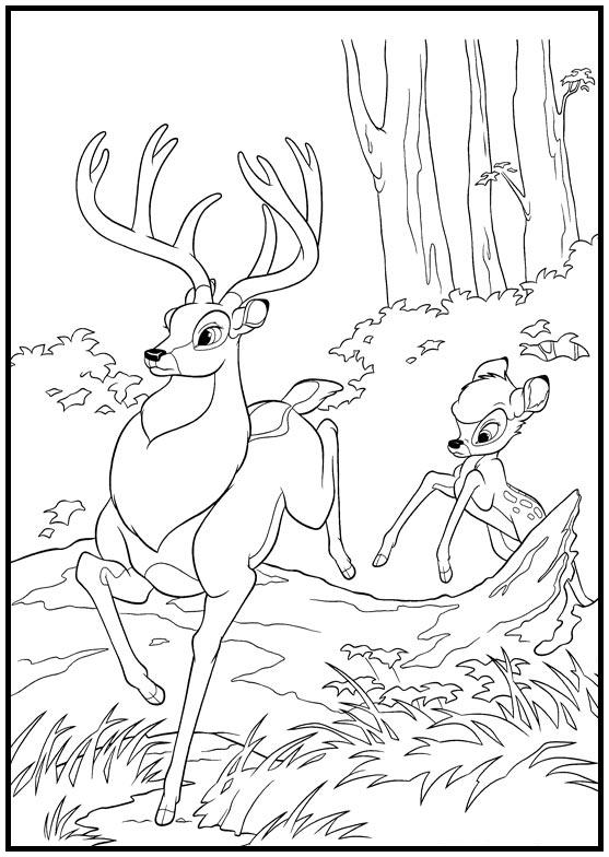 Dibujos para colorear e imprimir Bambi