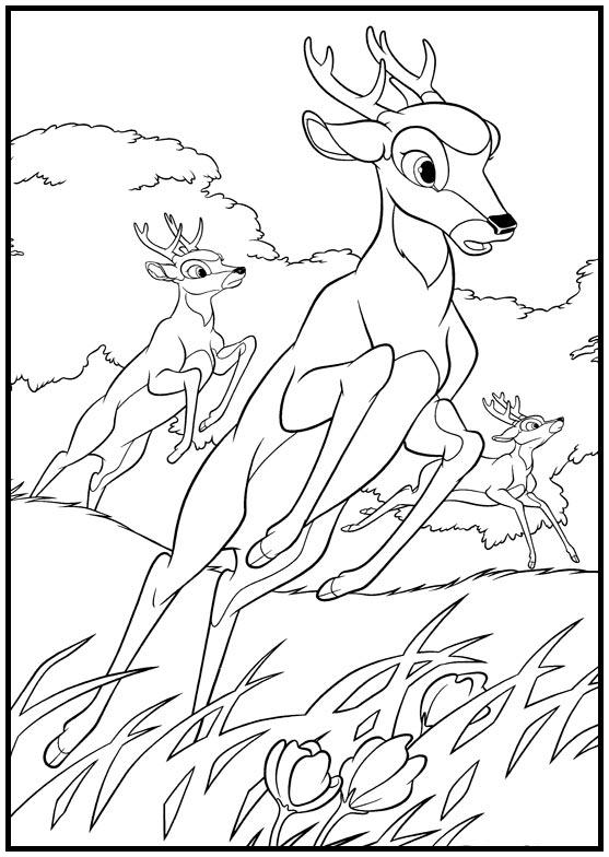 Dibujos para colorear e imprimir Bambi