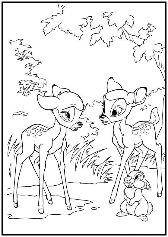 Dibujos para colorear e imprimir Bambi