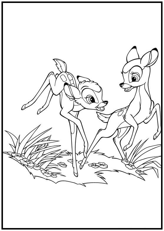 Dibujos para colorear e imprimir Bambi