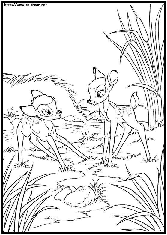 Dibujos para colorear e imprimir Bambi