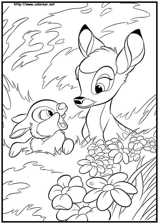 Dibujos para colorear e imprimir Bambi