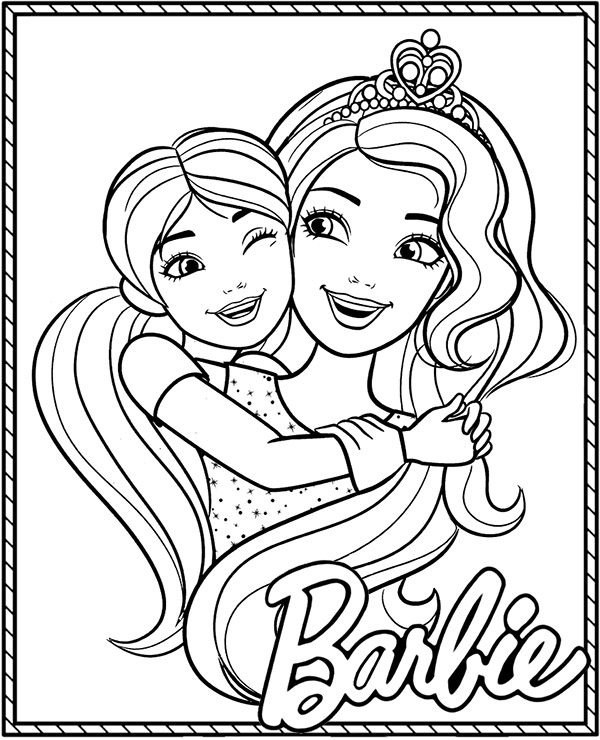 Dibujos para colorear e imprimir Barbie