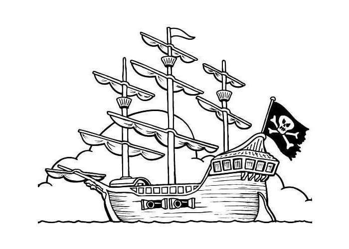 Dibujos para colorear e imprimir Barcos