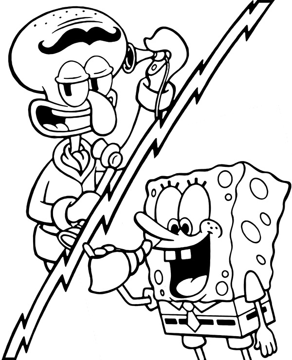 Dibujos para colorear e imprimir Bob Esponja