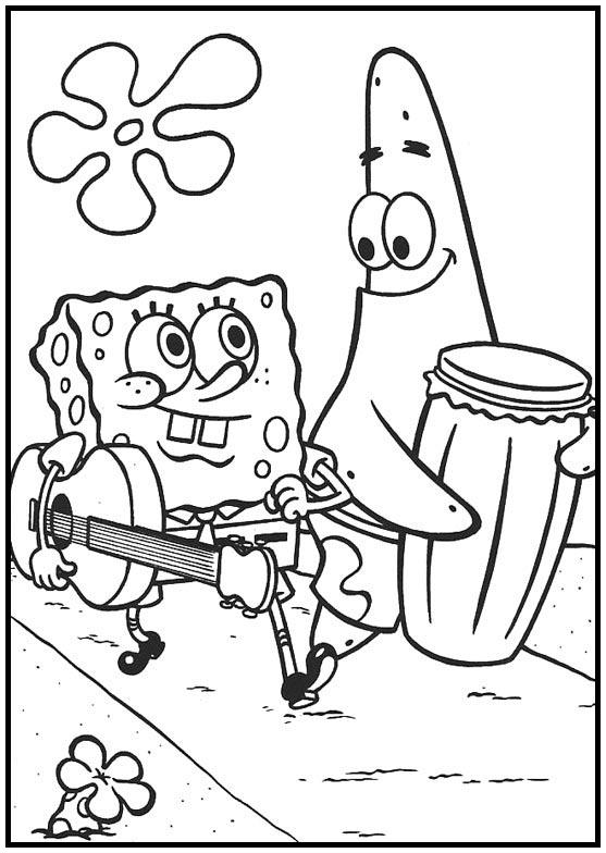 Dibujos para colorear e imprimir Bob Esponja