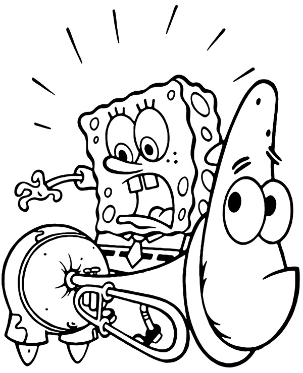 Dibujos para colorear e imprimir Bob Esponja