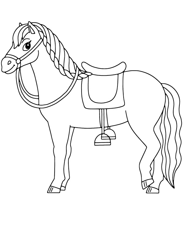 Dibujos para colorear e imprimir Caballos