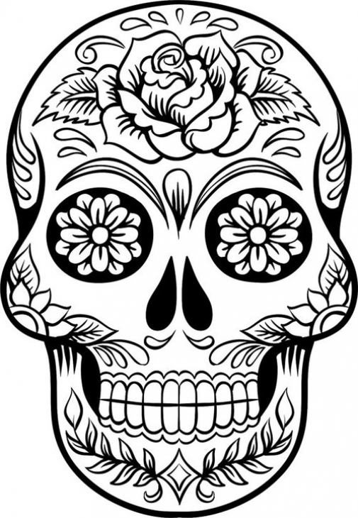 Dibujos para colorear e imprimir Calaveras Mexicanas