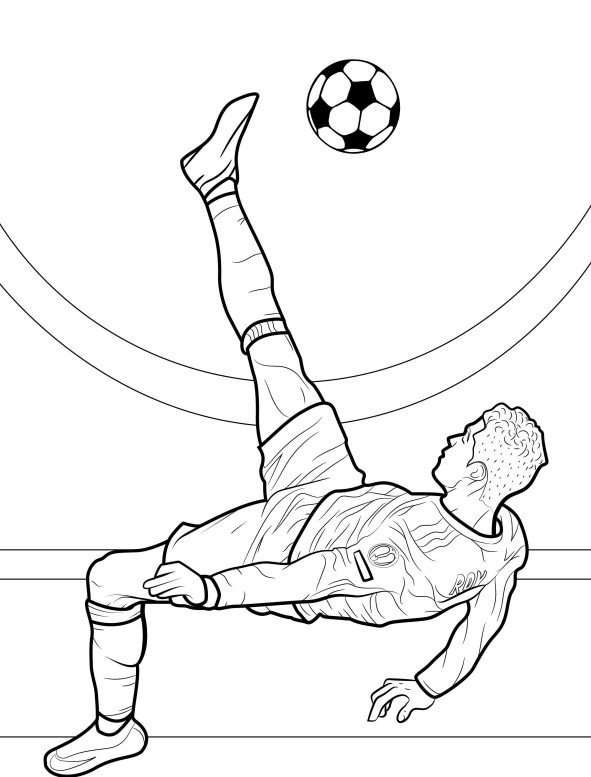 Dibujos para colorear e imprimir Cristiano Ronaldo