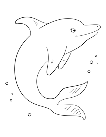 Dibujos para colorear e imprimir Delfines