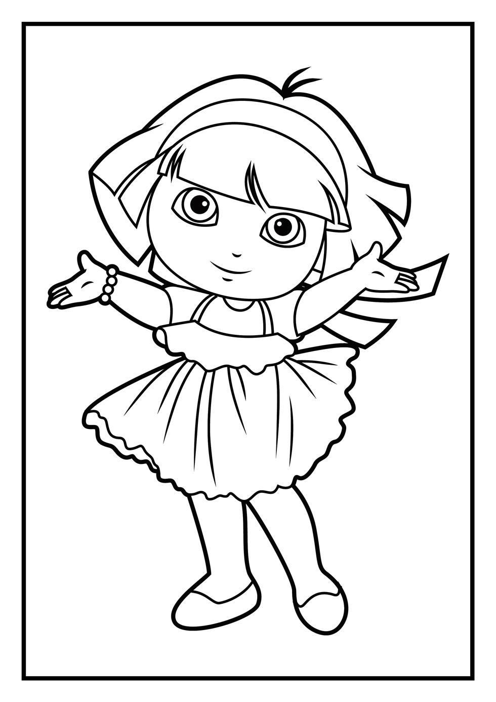 Dibujos para colorear e imprimir Dora