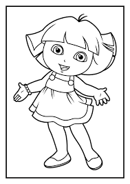 Dibujos para colorear e imprimir Dora