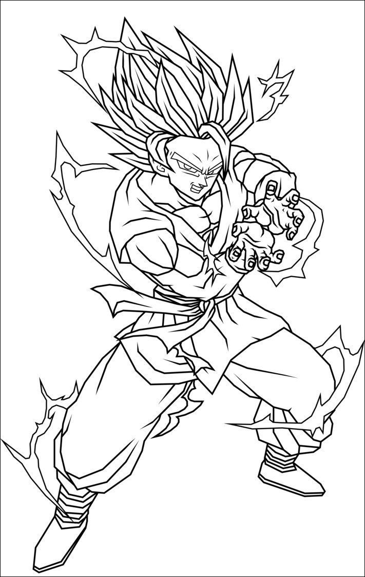 Dibujos para colorear e imprimir Dragon Ball Z