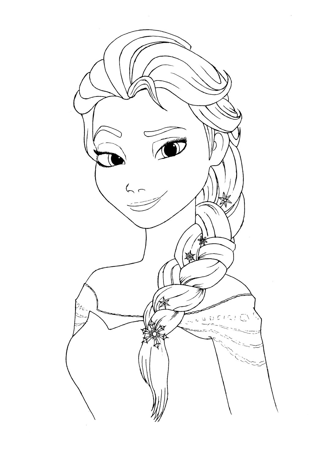 Dibujos para colorear e imprimir Elsa