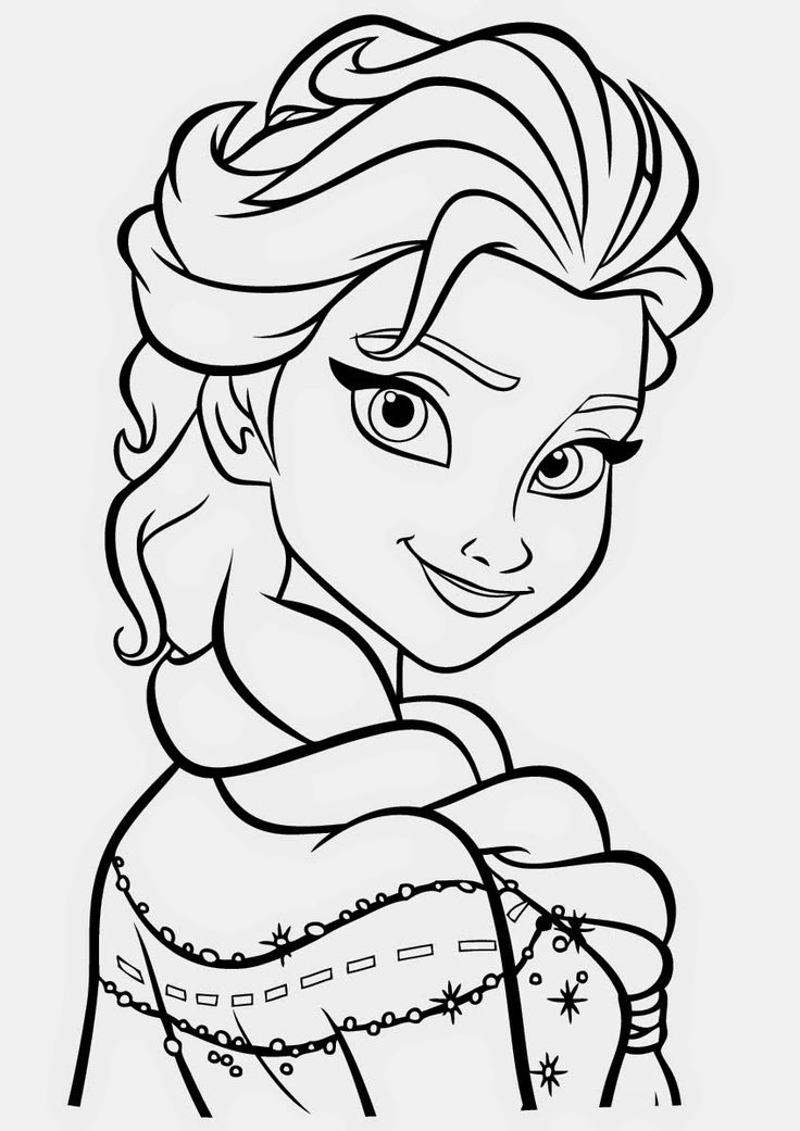 Dibujos para colorear e imprimir Elsa