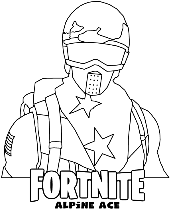 Dibujos para colorear e imprimir Fortnite