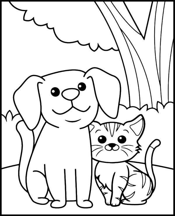 Dibujos para colorear e imprimir Gatos