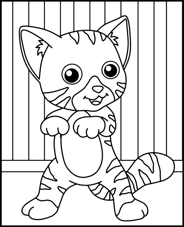 Dibujos para colorear e imprimir Gatos