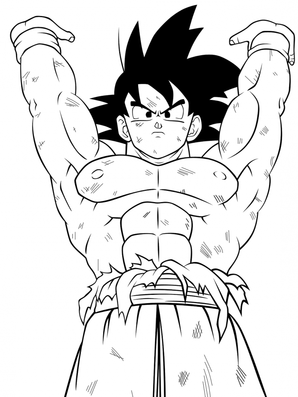 Dibujos para colorear e imprimir Goku