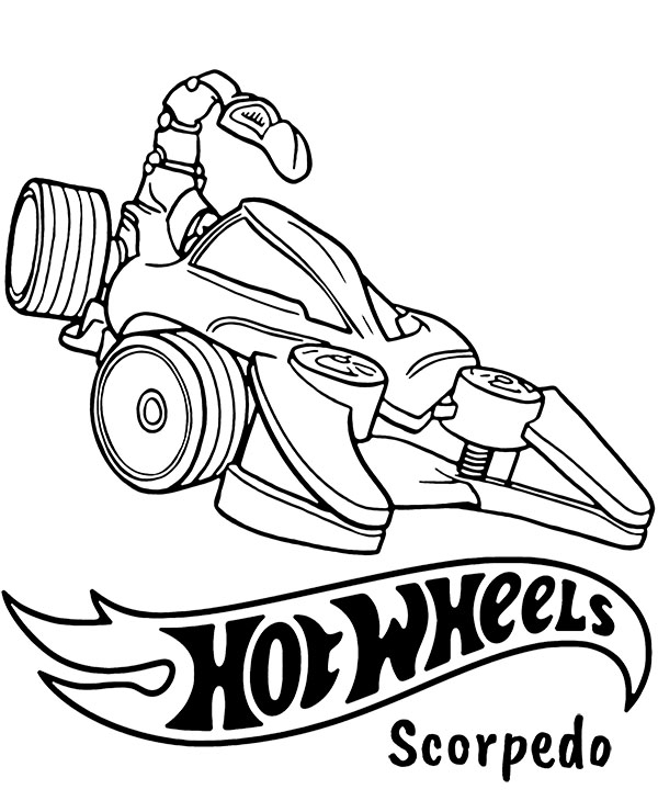 Dibujos para colorear e imprimir Hot Wheels