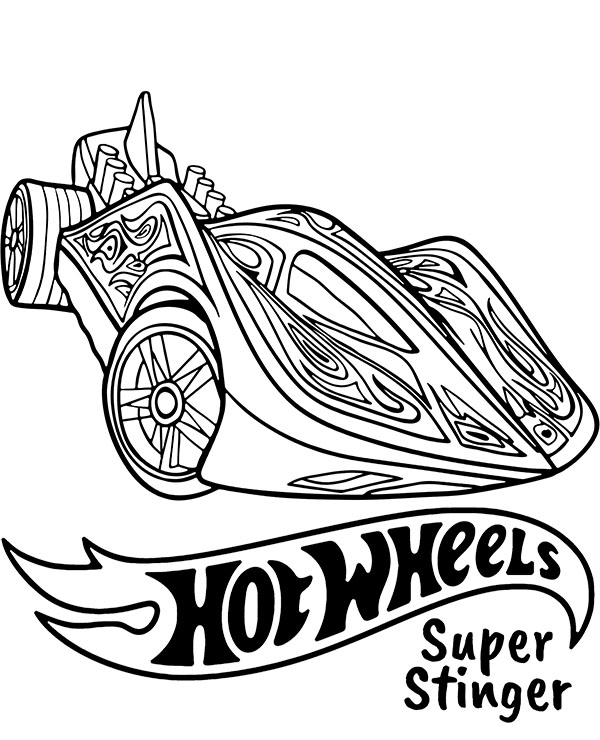 Dibujos para colorear e imprimir Hot Wheels