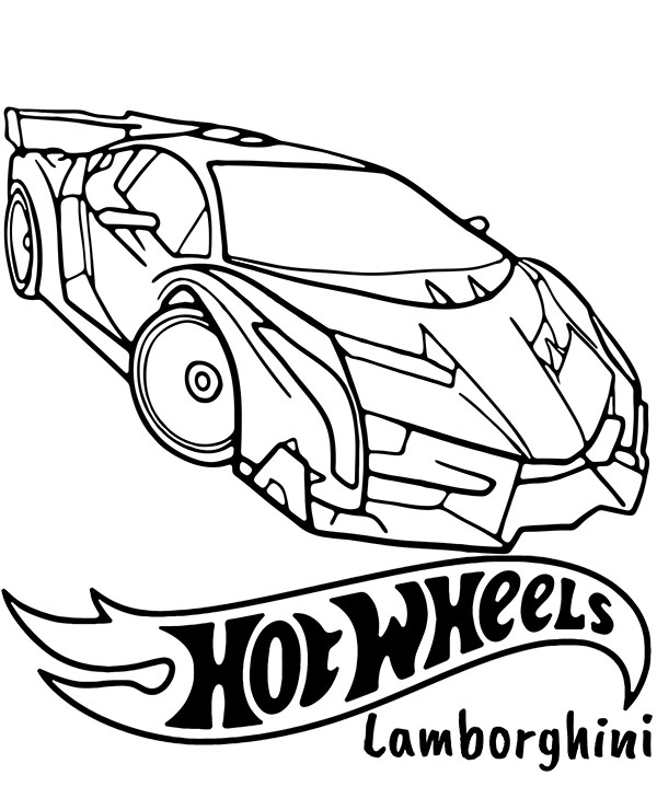 Dibujos para colorear e imprimir Hot Wheels