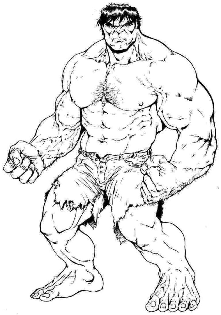 Dibujos para colorear e imprimir Hulk