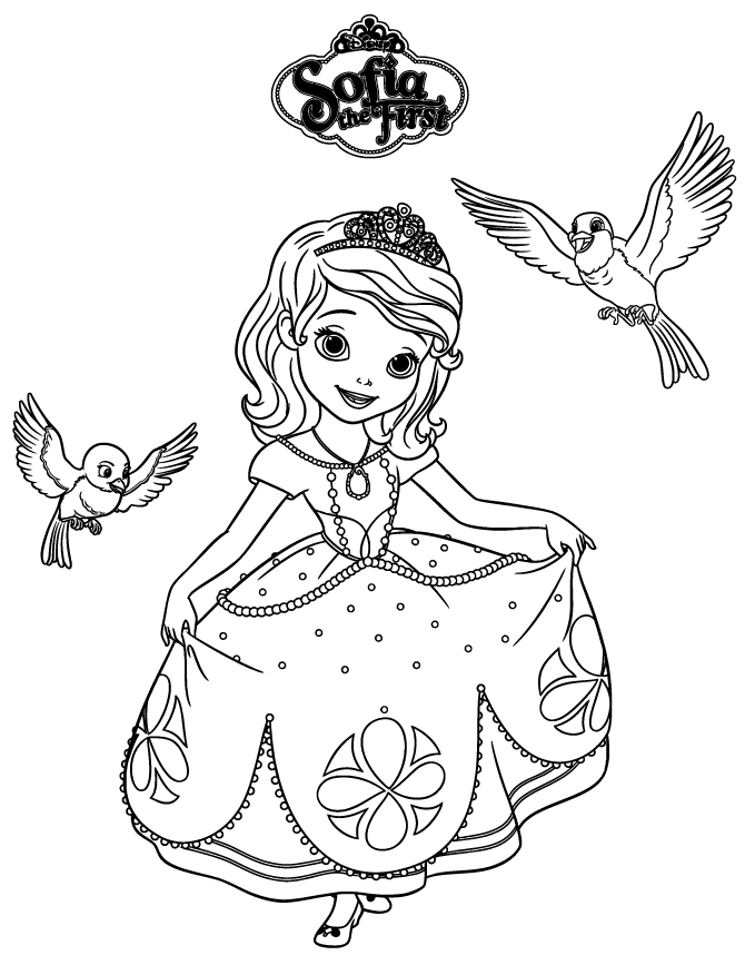 Dibujos para colorear e imprimir La Princesa Sofia