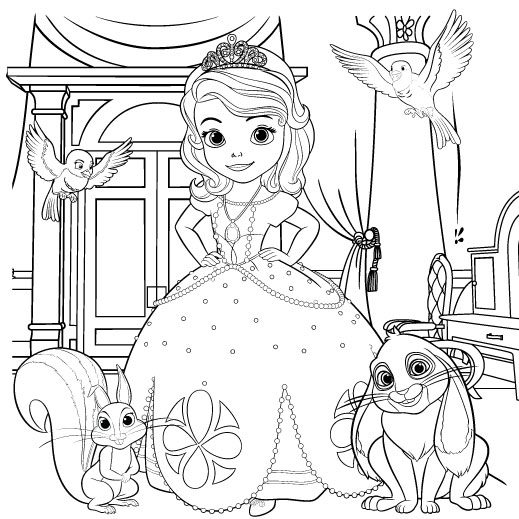 Dibujos para colorear e imprimir La Princesa Sofia