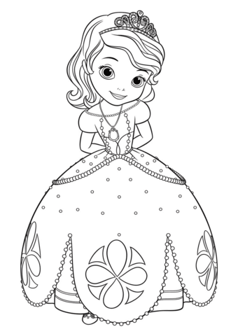 Dibujos para colorear e imprimir La Princesa Sofia